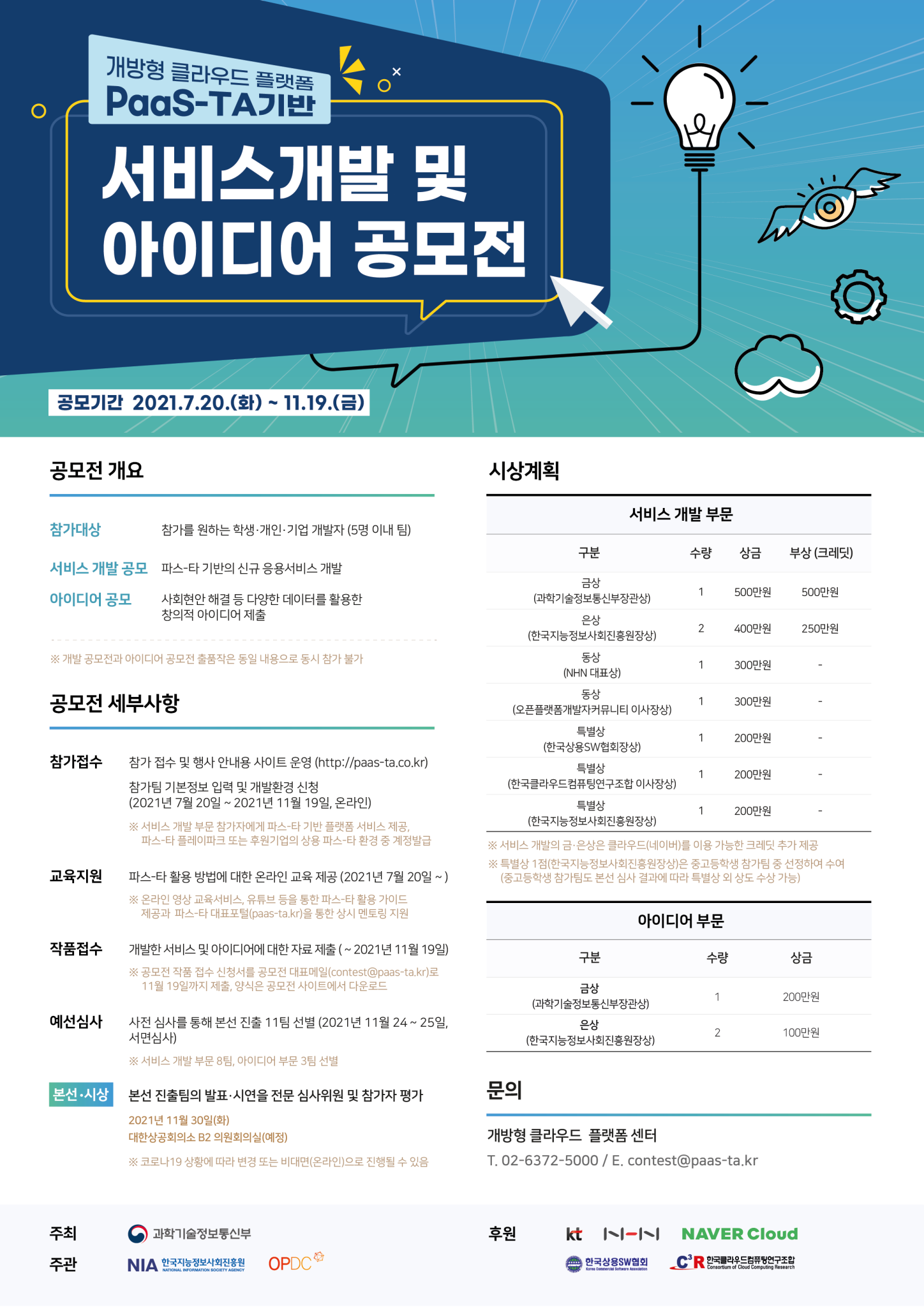 한국지능정보사회진흥원 디지털플랫폼팀_공모전 포스터