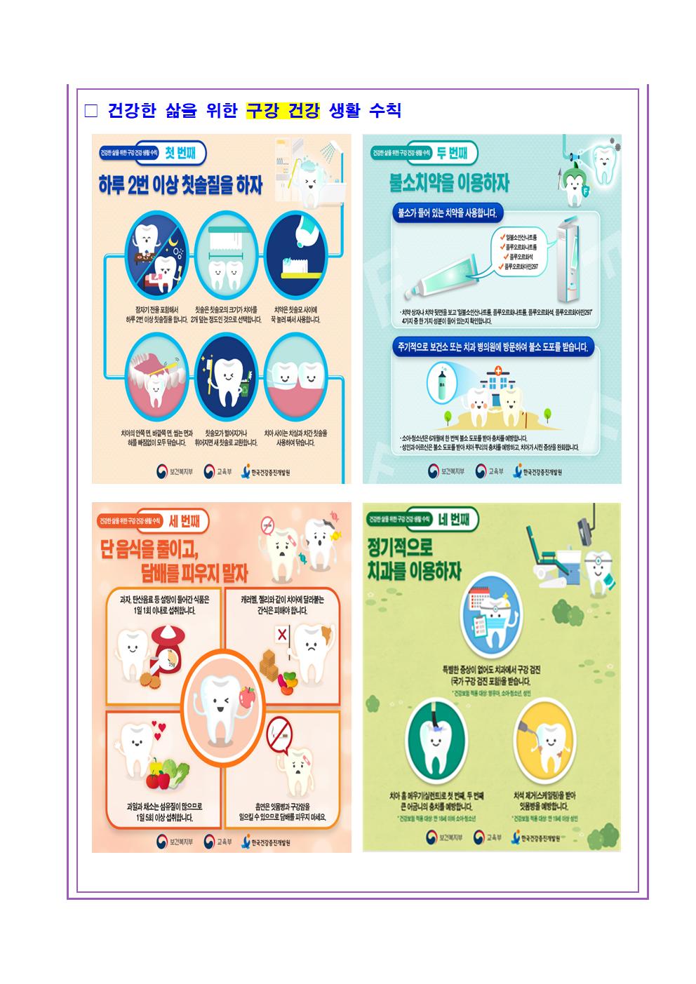 코로나19 대응을 위한 학생건강보호(가정통신문)002