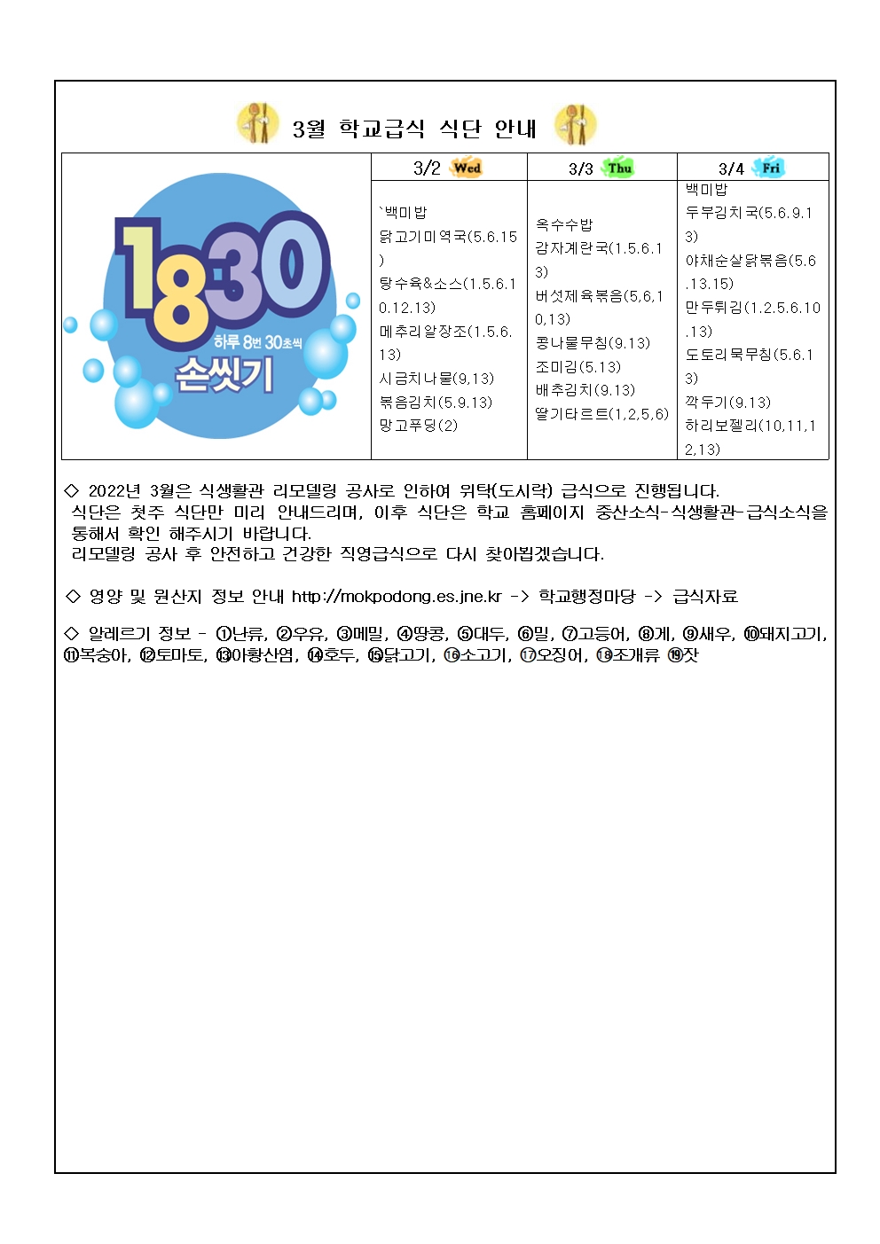 2022년 3월 영양소식지(학교급식운영 안내)002