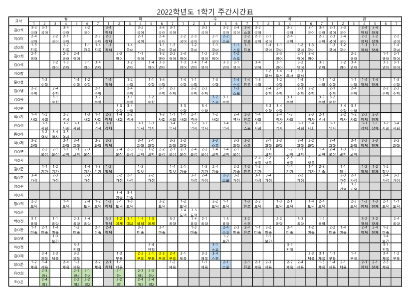홈페이지용 2022학년도 1학기 주간시간표 (정정3)_1