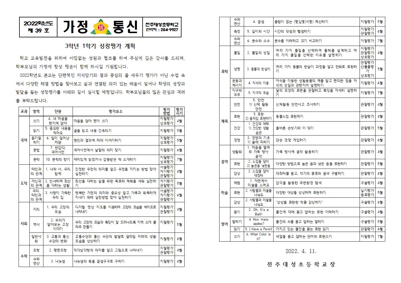 제39호-2022학년도 1학기 성장평가계획 안내장(학년별)002