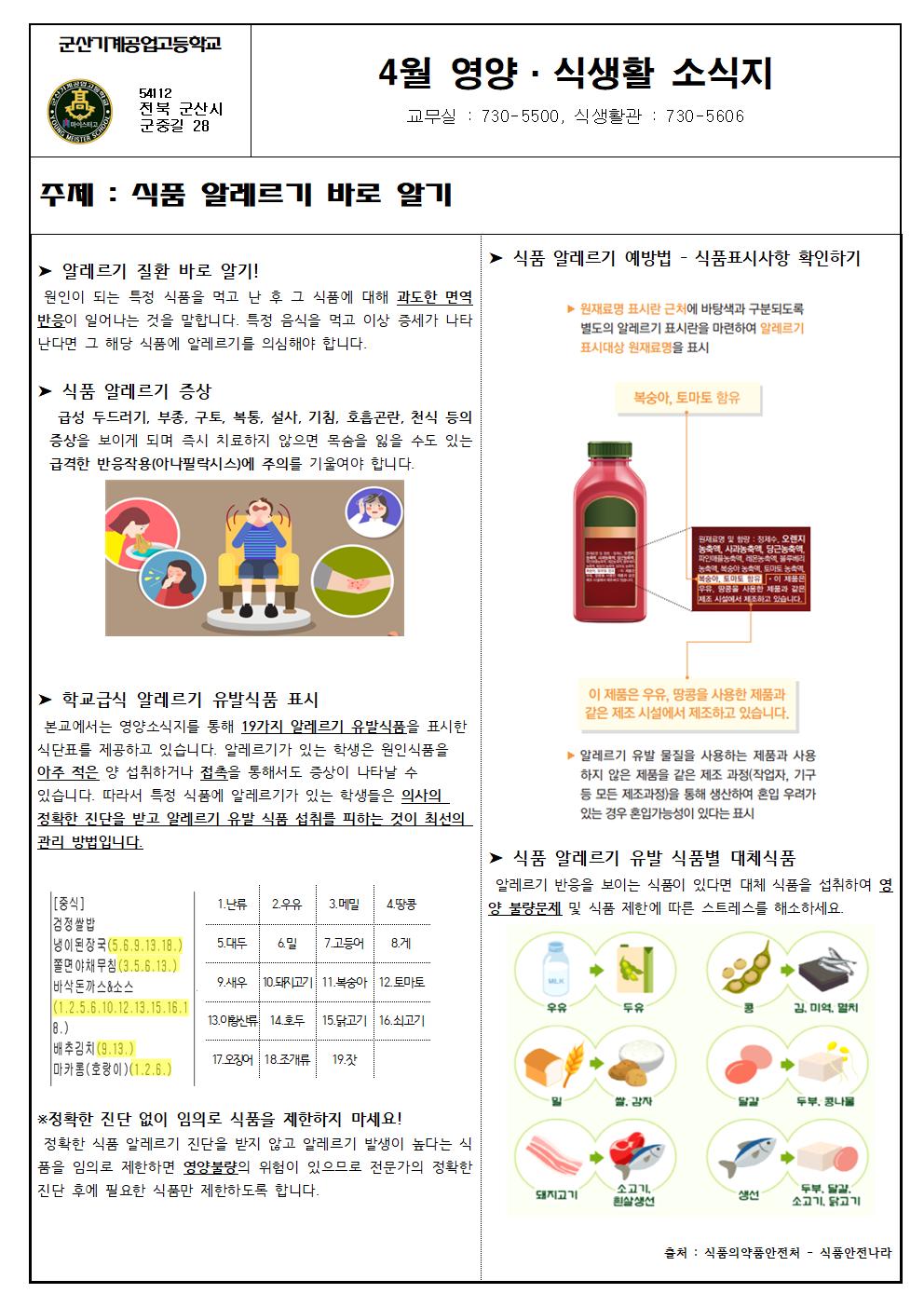 23.4월 영양소식(식품알레르기)001