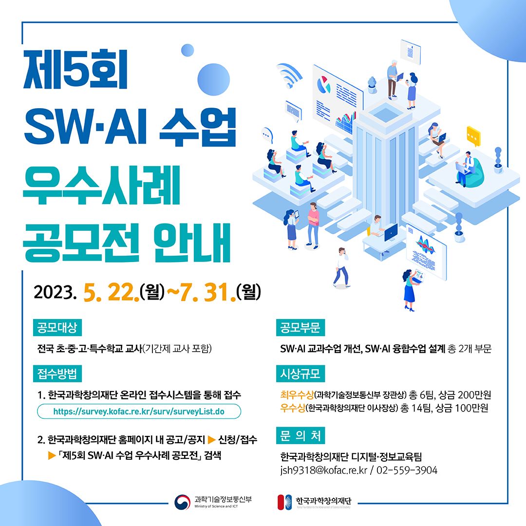 [붙임2]제5회 SW·AI 수업 우수사례 공모전 포스터