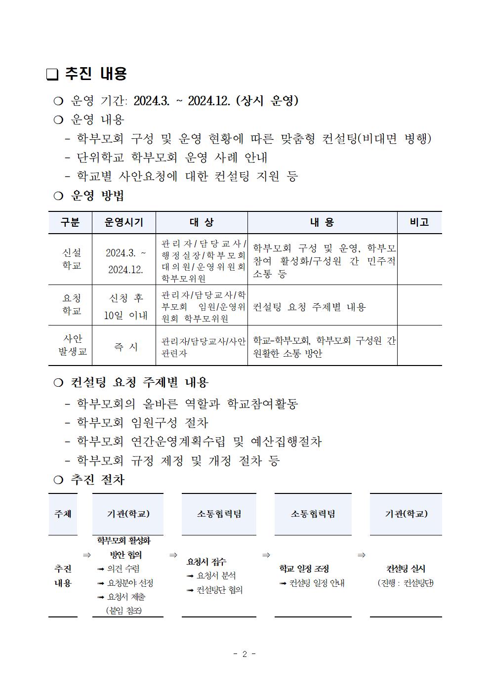 2024. 단위학교 학부모회 컨설팅단 모집 계획003