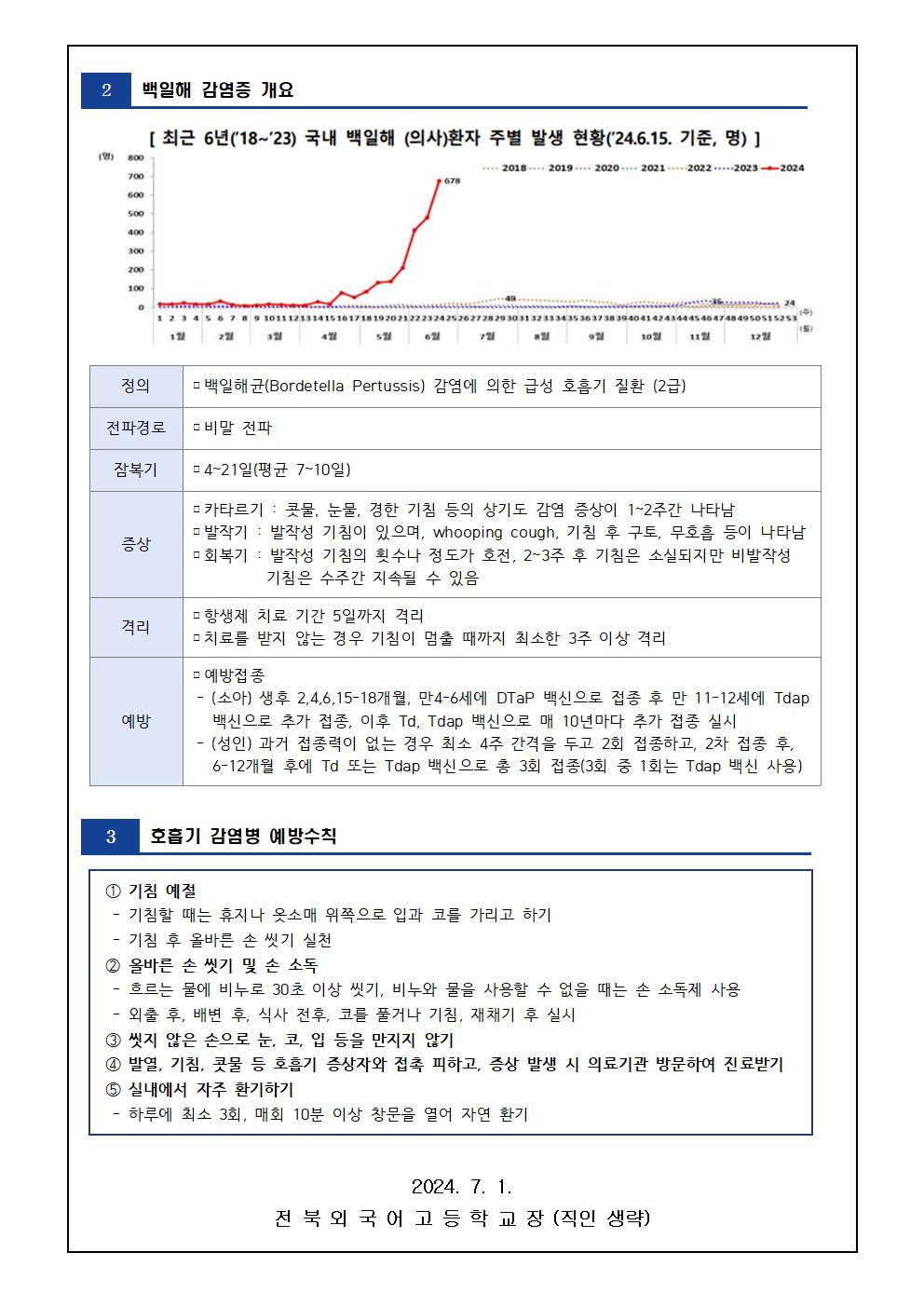 호흡기 감염병 예방 관리 안내 가정통신문002
