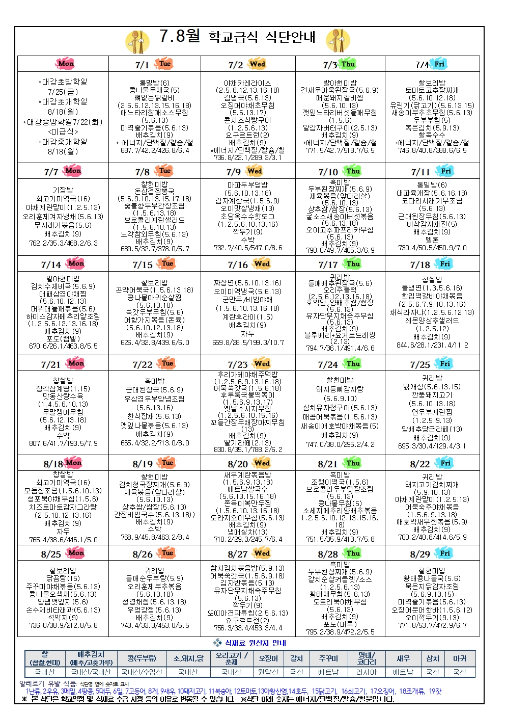 2025년7.8월 영양소식 및 가정통신문002
